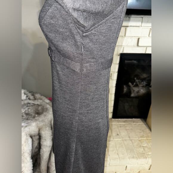 MAX STUDIO Jersey Knit Gray Fitted Dress Size Small - Picture 4 of 10